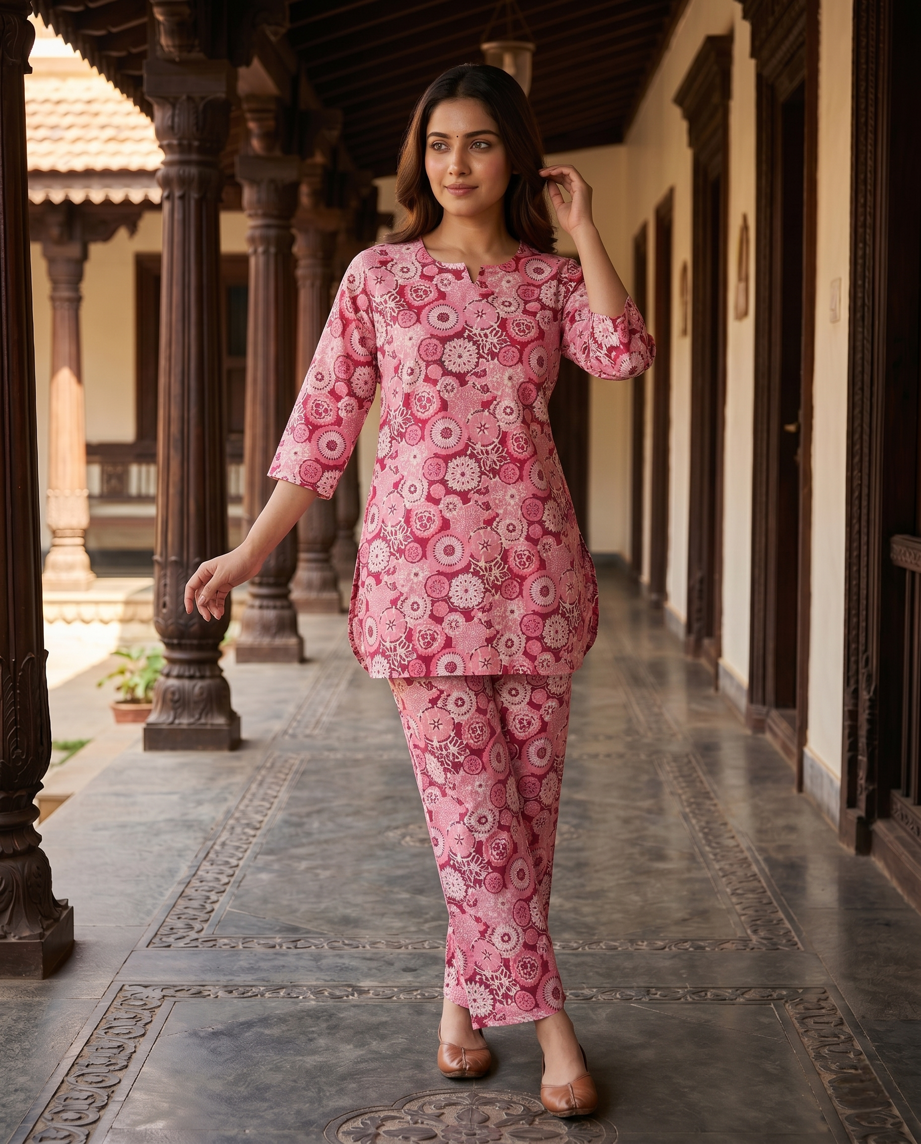 SUKUN DAILY WEAR CORDSET (HAND BLOCK)