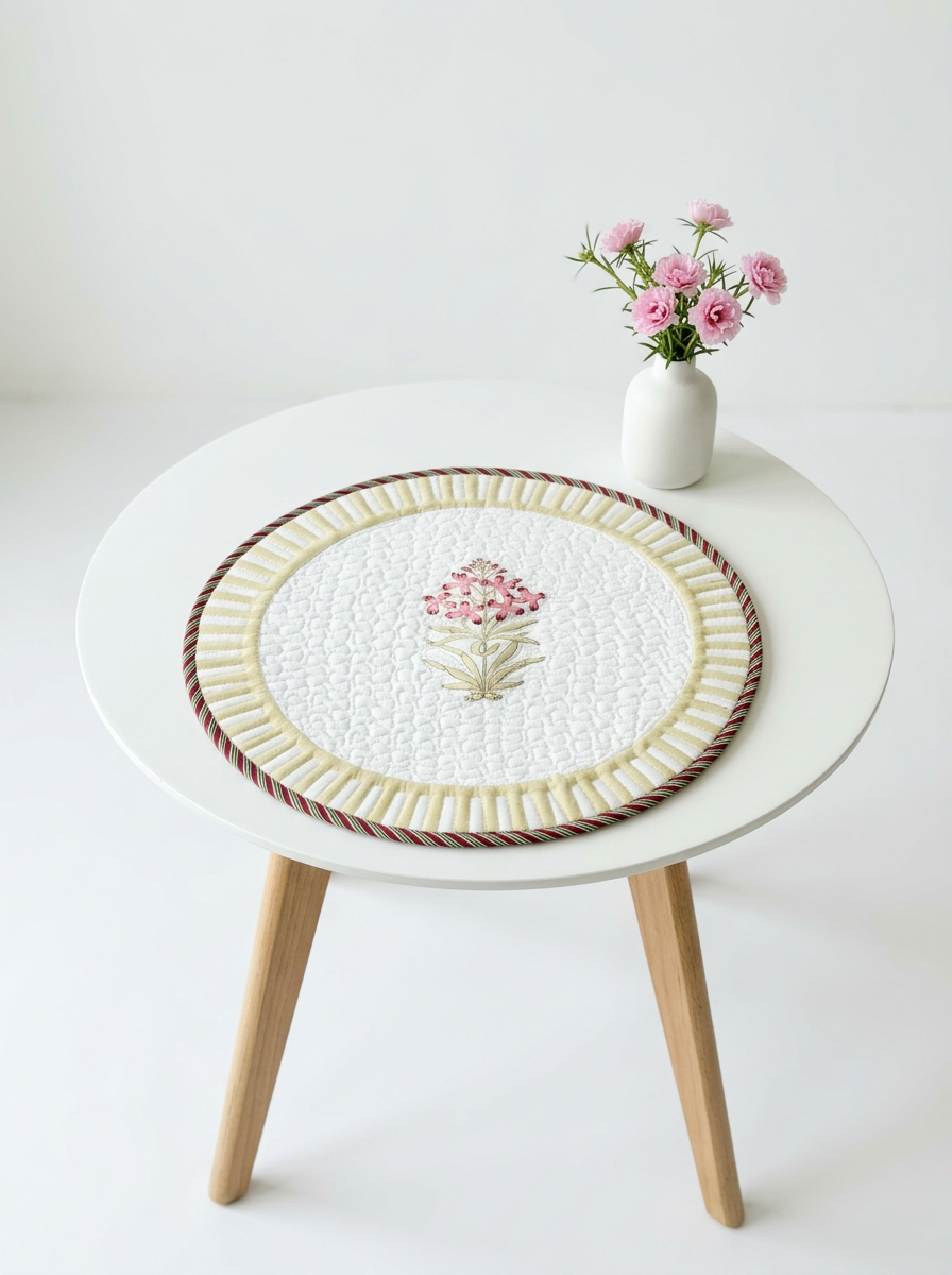 Quilted Spring Bloom Butta Round Mat