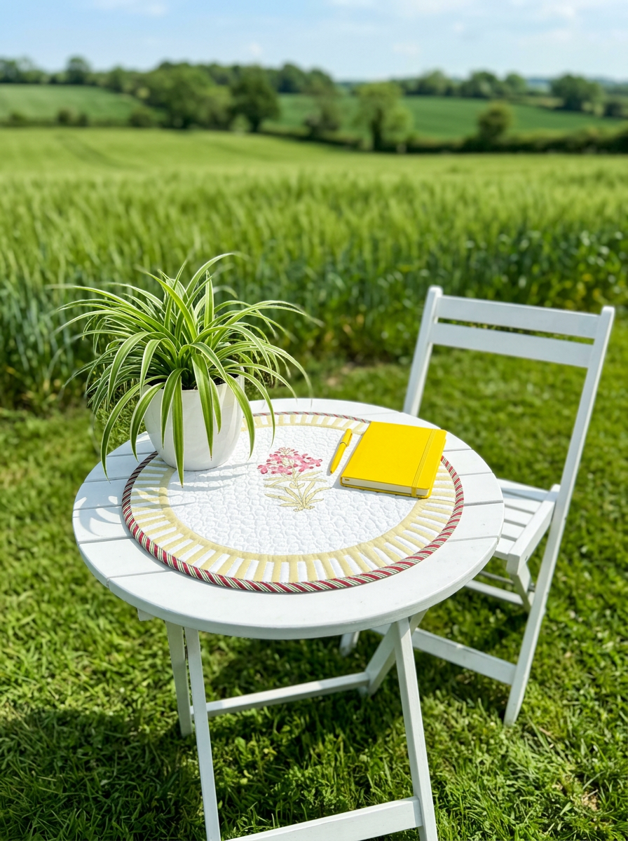 Quilted Spring Bloom Butta Round Mat