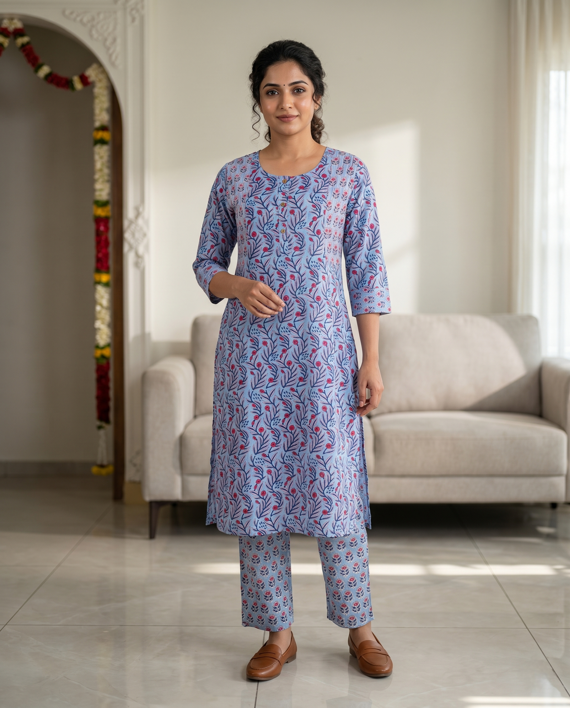 EVERYDAY GRACE KURTA PANT SET - PREMIUM COTTON