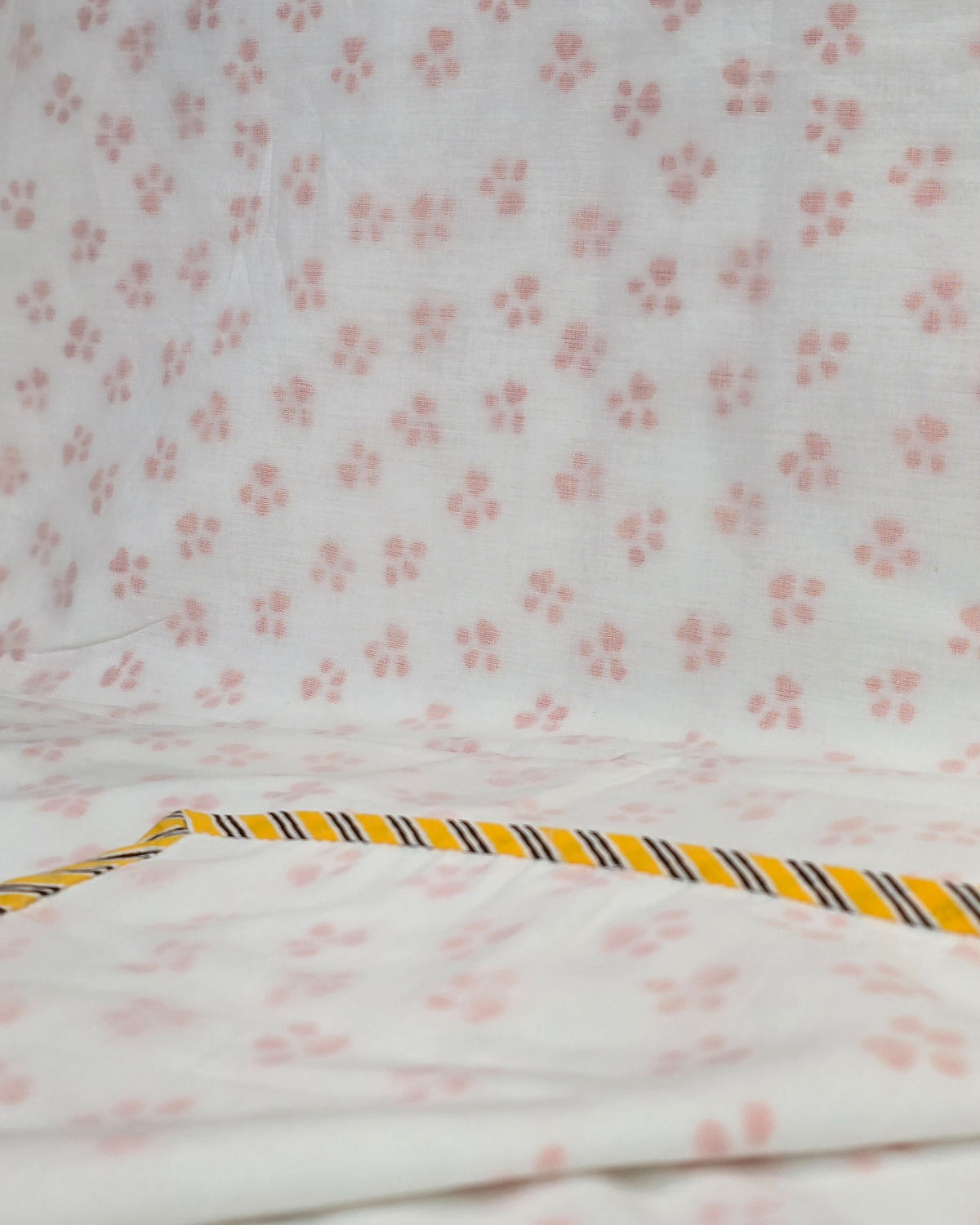 BLUSH PETAL HAND BLOCK BABY REVERSIBLE DOHAR