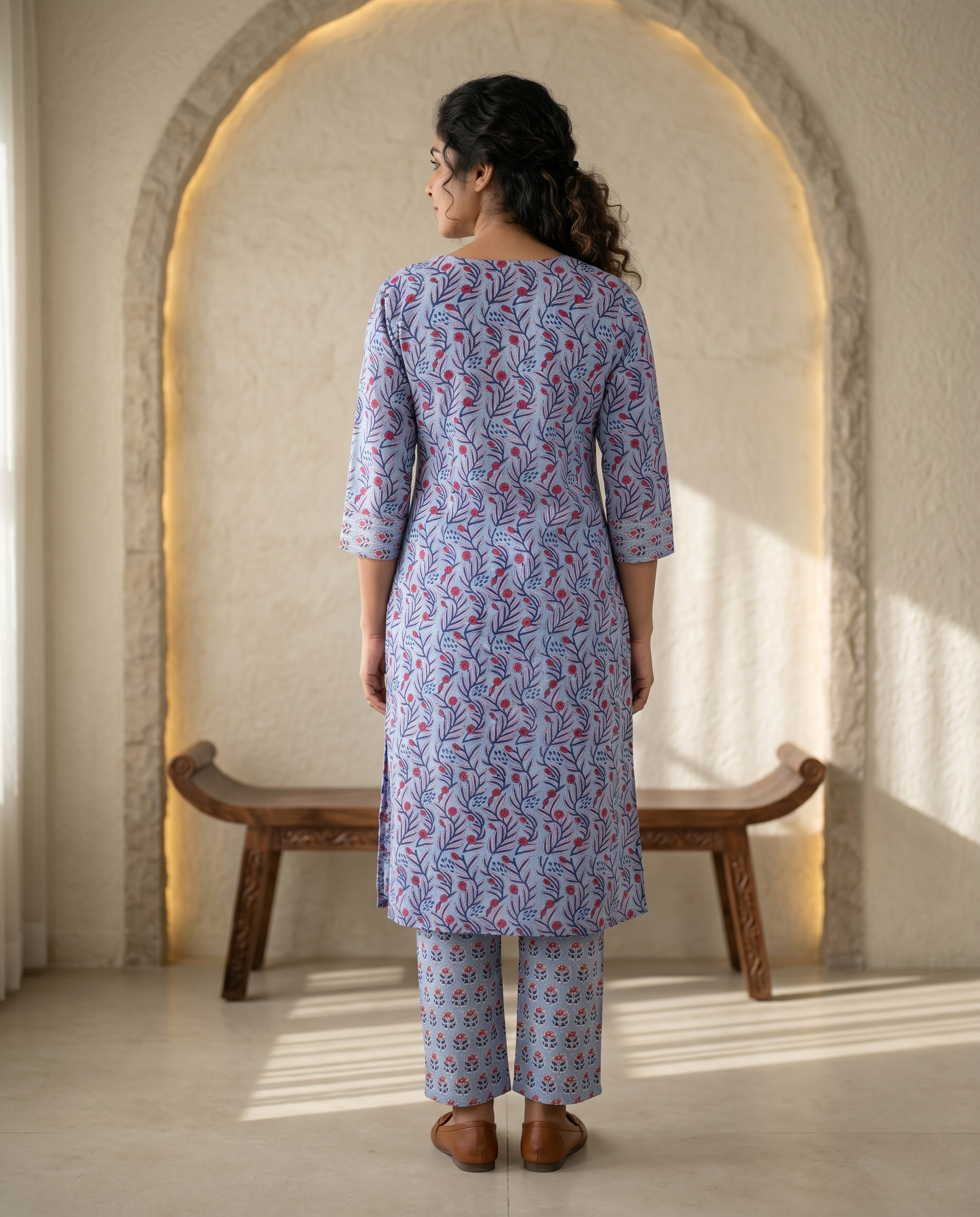 EVERYDAY GRACE KURTA PANT SET - PREMIUM COTTON