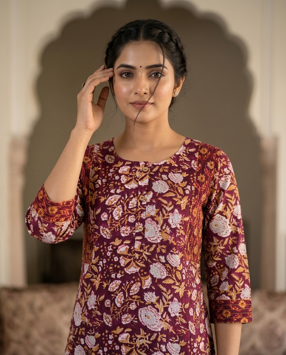 EVERYDAY GRACE KURTA PANT SET - PREMIUM COTTON