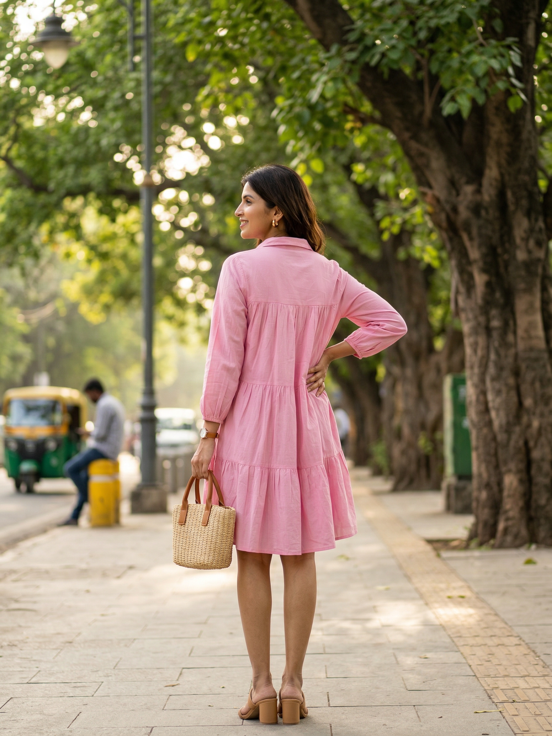 Baby Pink Short Mul Frock
