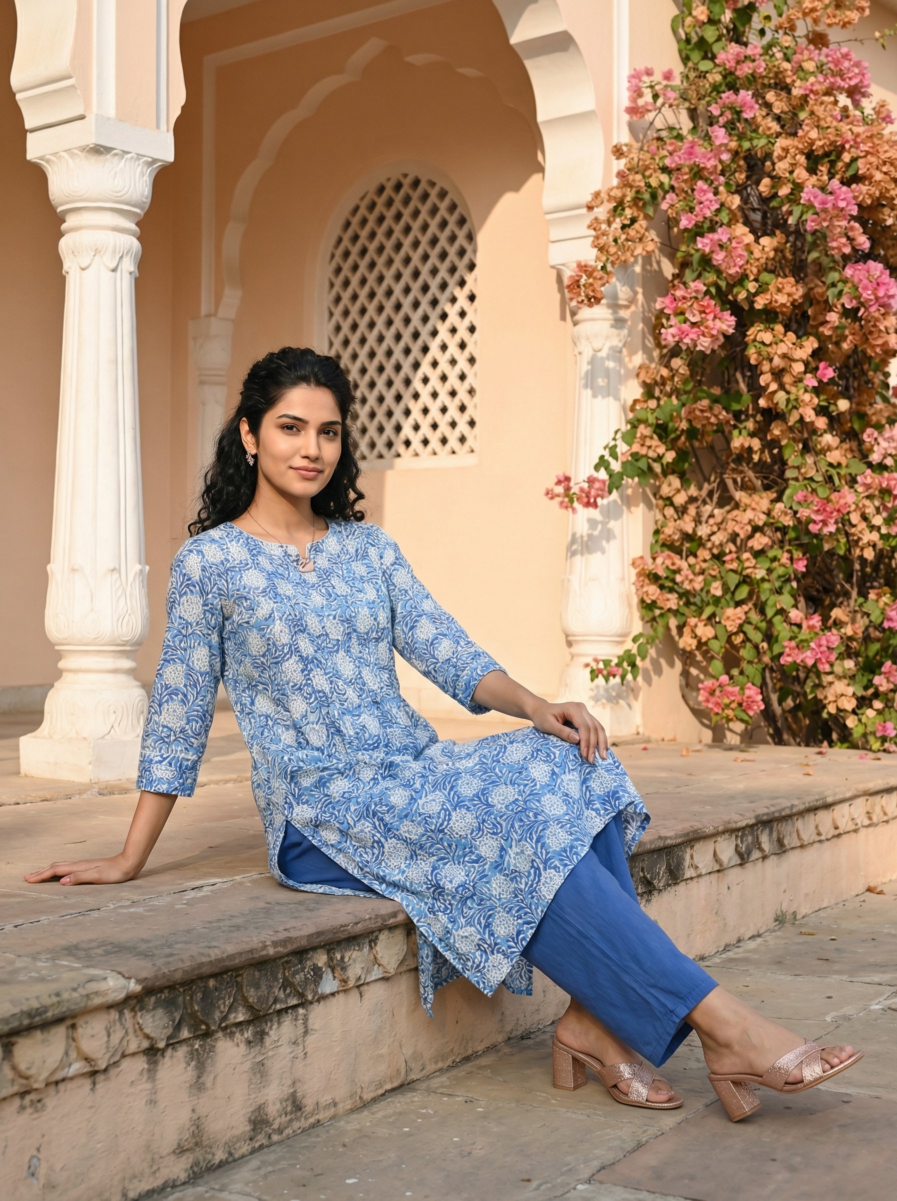 Modal Silk White/Blue KP Set