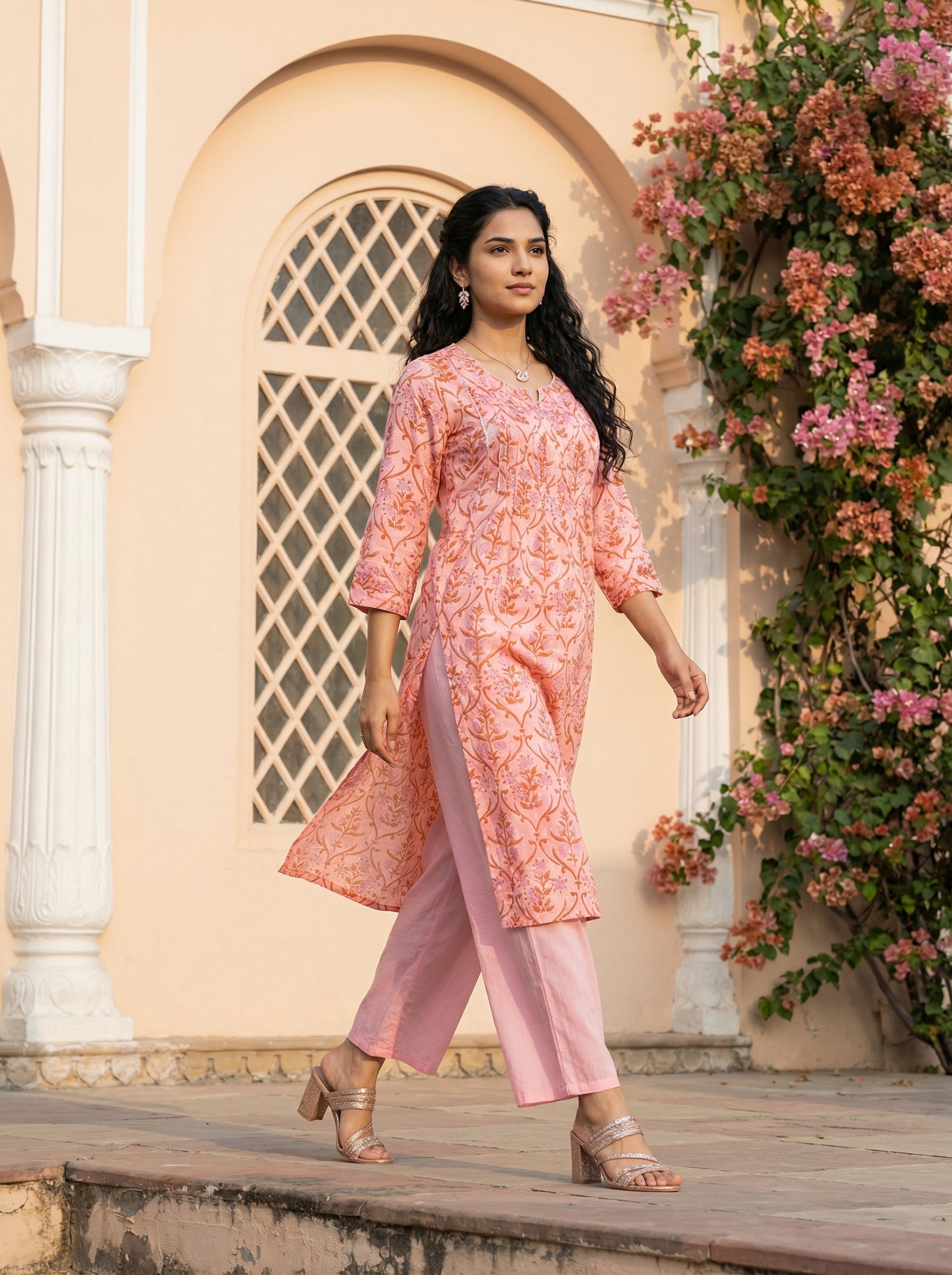 Modal Silk Peach KP Set
