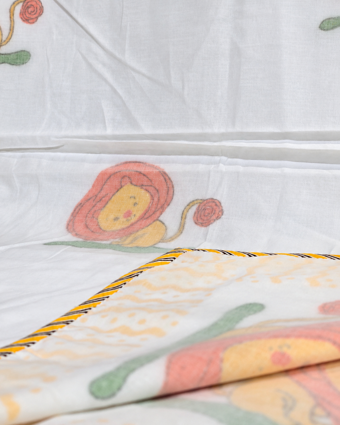 LITTLE LION CUB HAND BLOCK BABY REVERSIBLE DOHAR