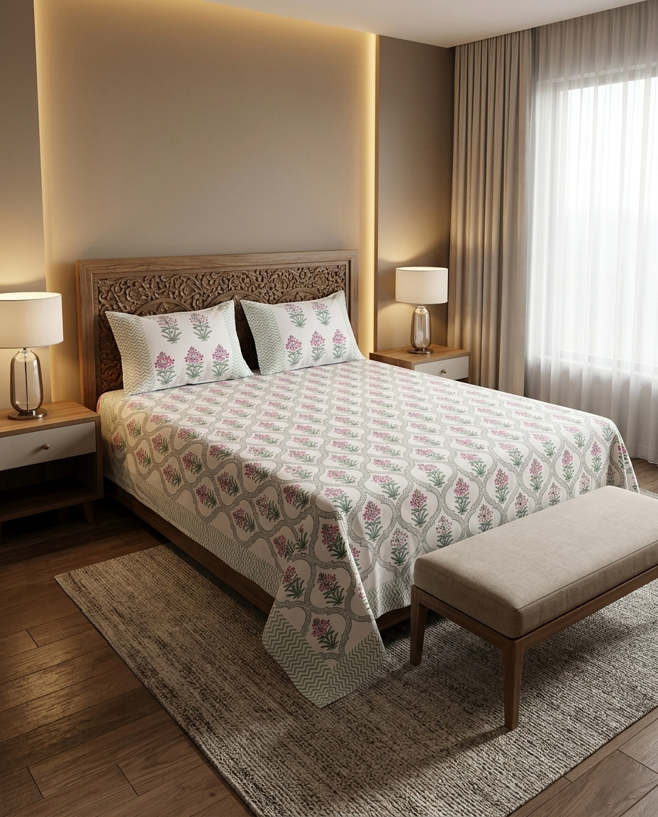 THE ROYAL CHEVRON LATTICE PREMIUM BEDSHEET