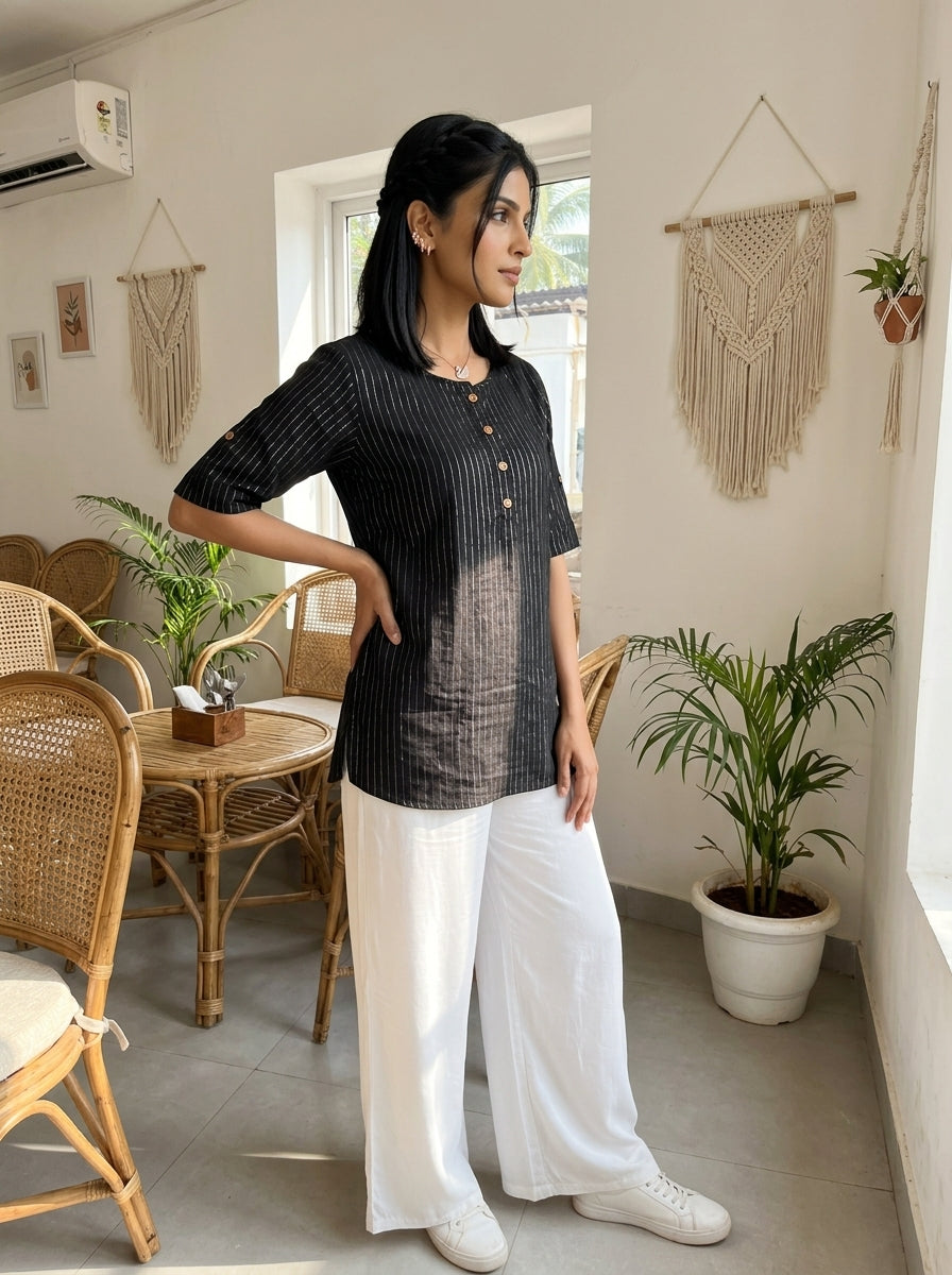 CLASSIC COMFORT BLACK COTTON TOP