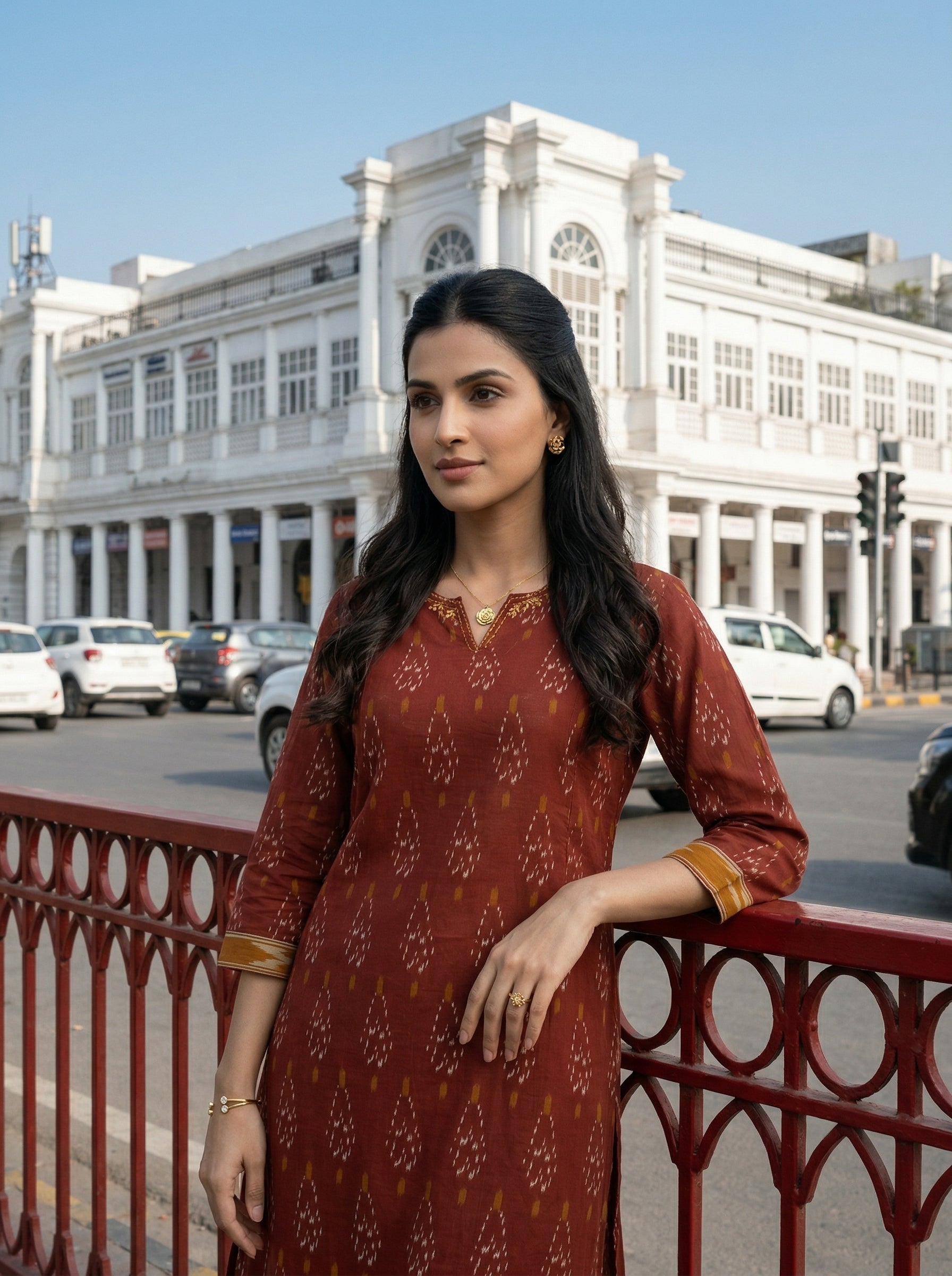 URBAN GRACE COTTON DEEP RUST KP SET