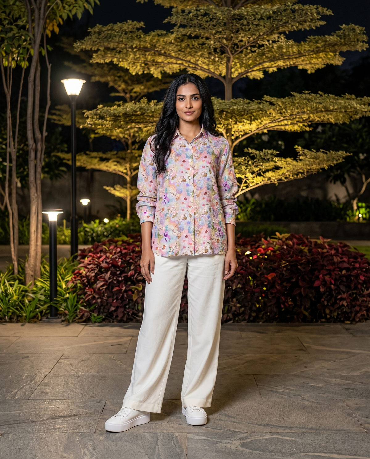 Bamboo Silk 150 GM Pastel Garden Whisper Shirt