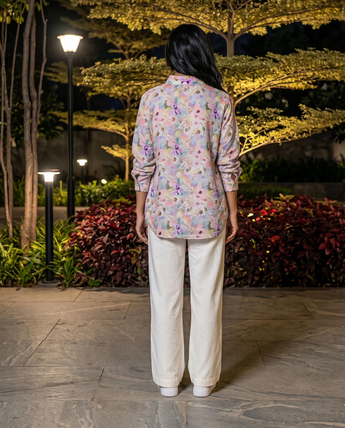 Bamboo Silk 150 GM Pastel Garden Whisper Shirt