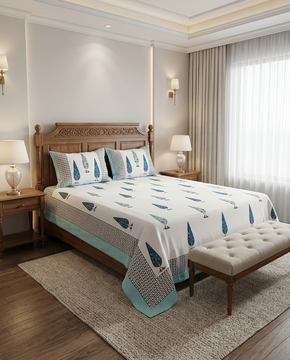 THE OASIS TREE SYMPHONY PREMIUM BEDSHEET
