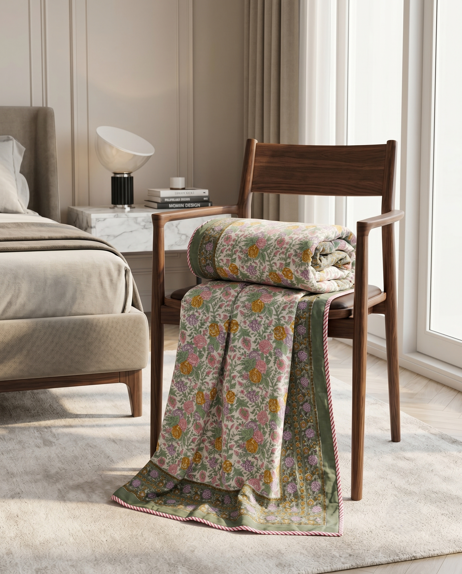 SAGE GARDEN REVERSIBLE COTTON DOHAR