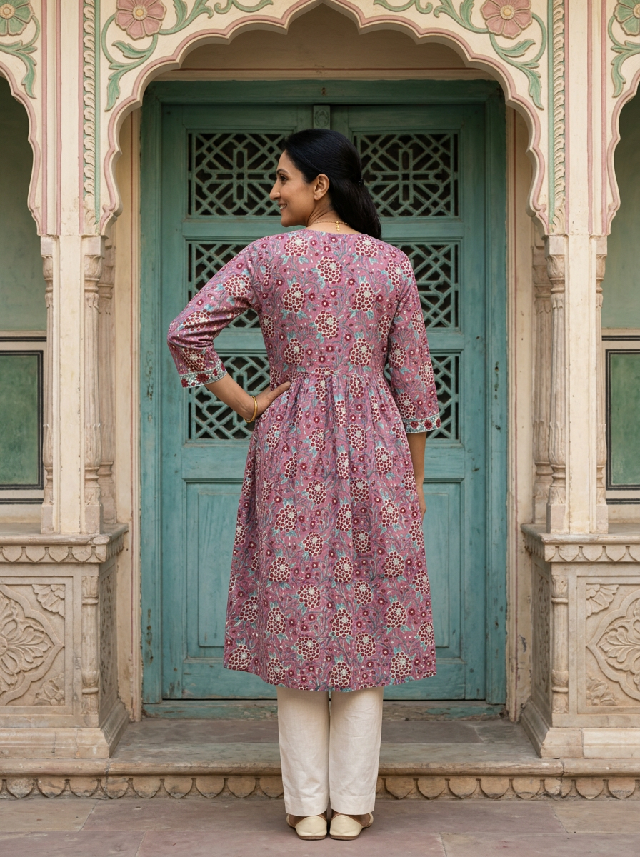 Mauve Cotton Shrug