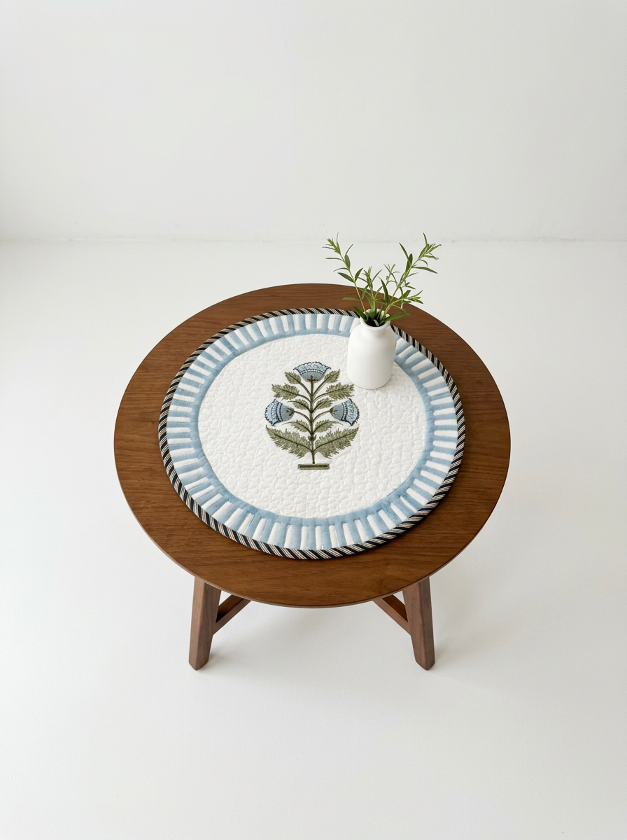 Quilted Sky Bloom Butta Round Mat