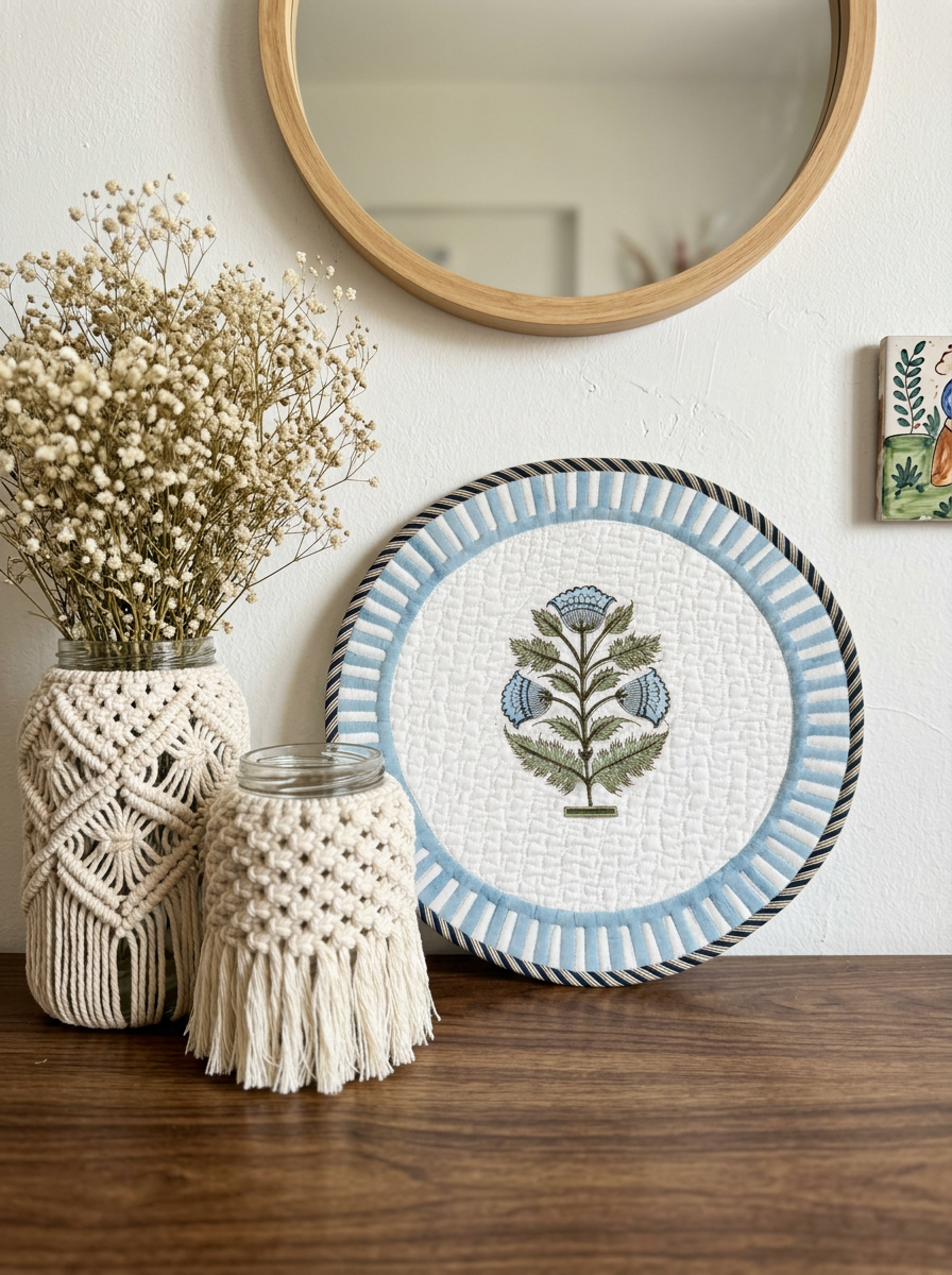 Quilted Sky Bloom Butta Round Mat