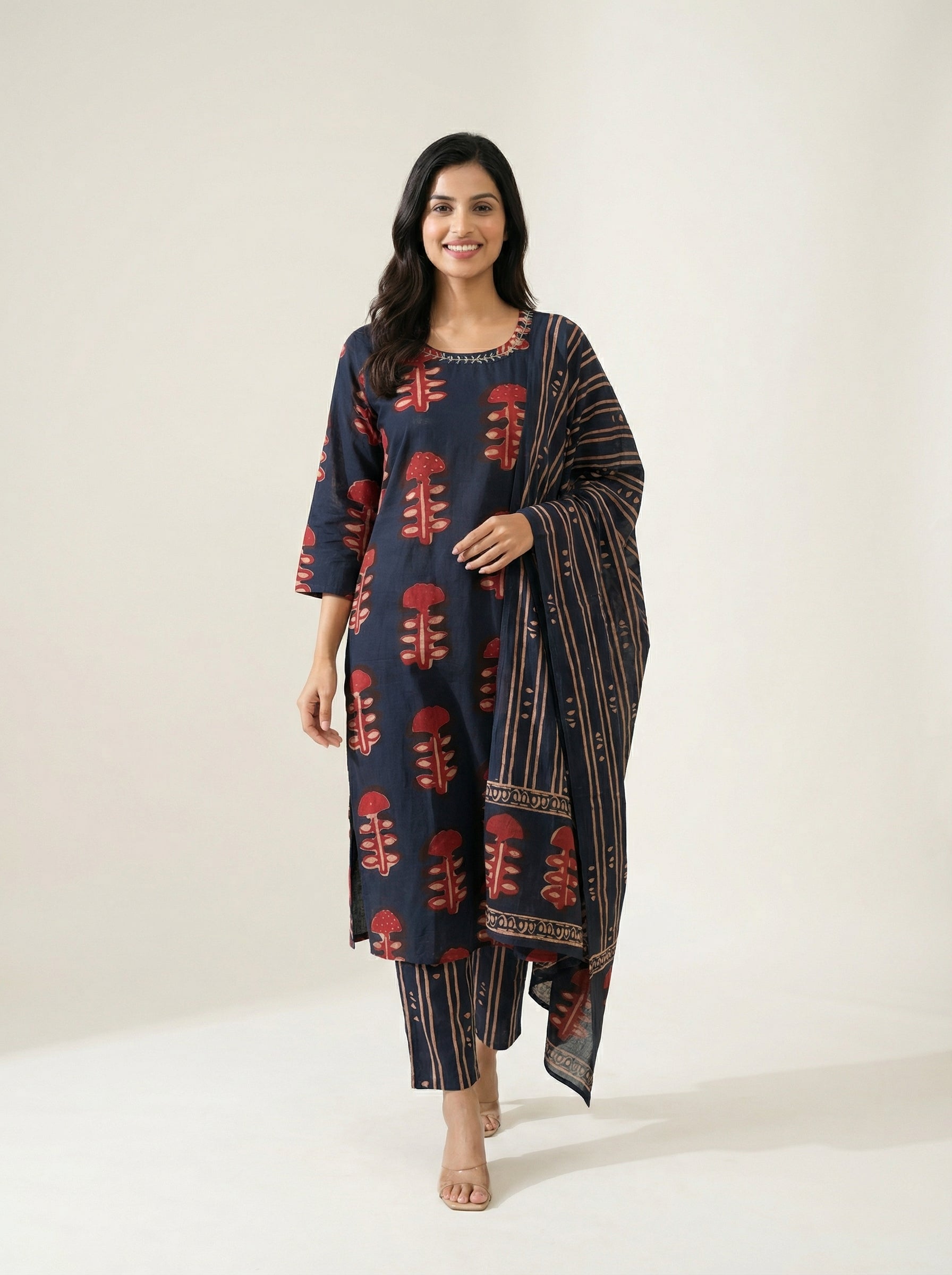 Dual Tone Craft INDIGO BLUE Cotton KPD Set