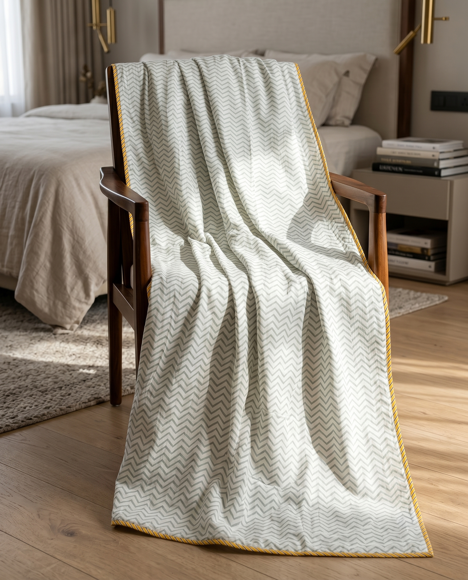 GOLDEN BLOOM REVERSIBLE COTTON DOHAR