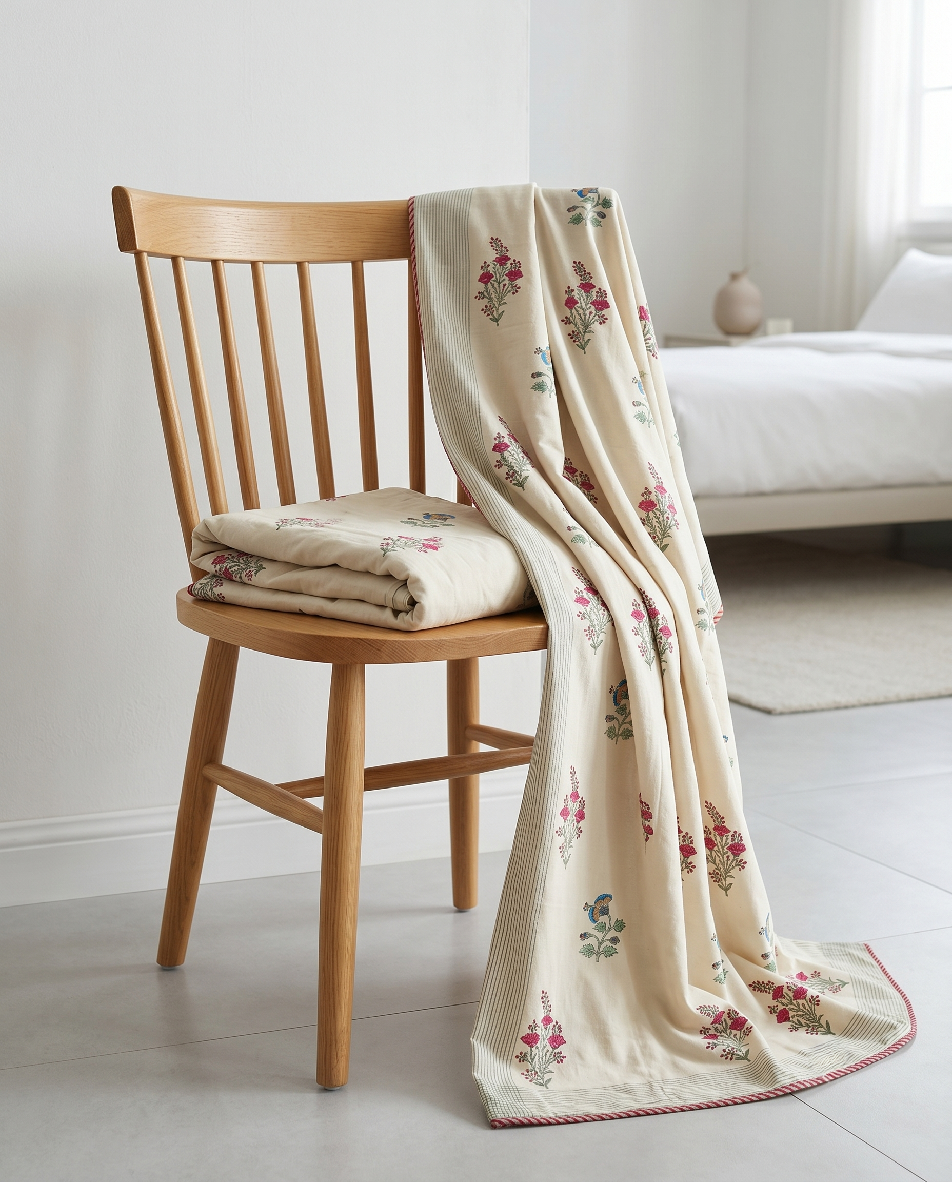 ROSE GARDEN REVERSIBLE COTTON DOHAR