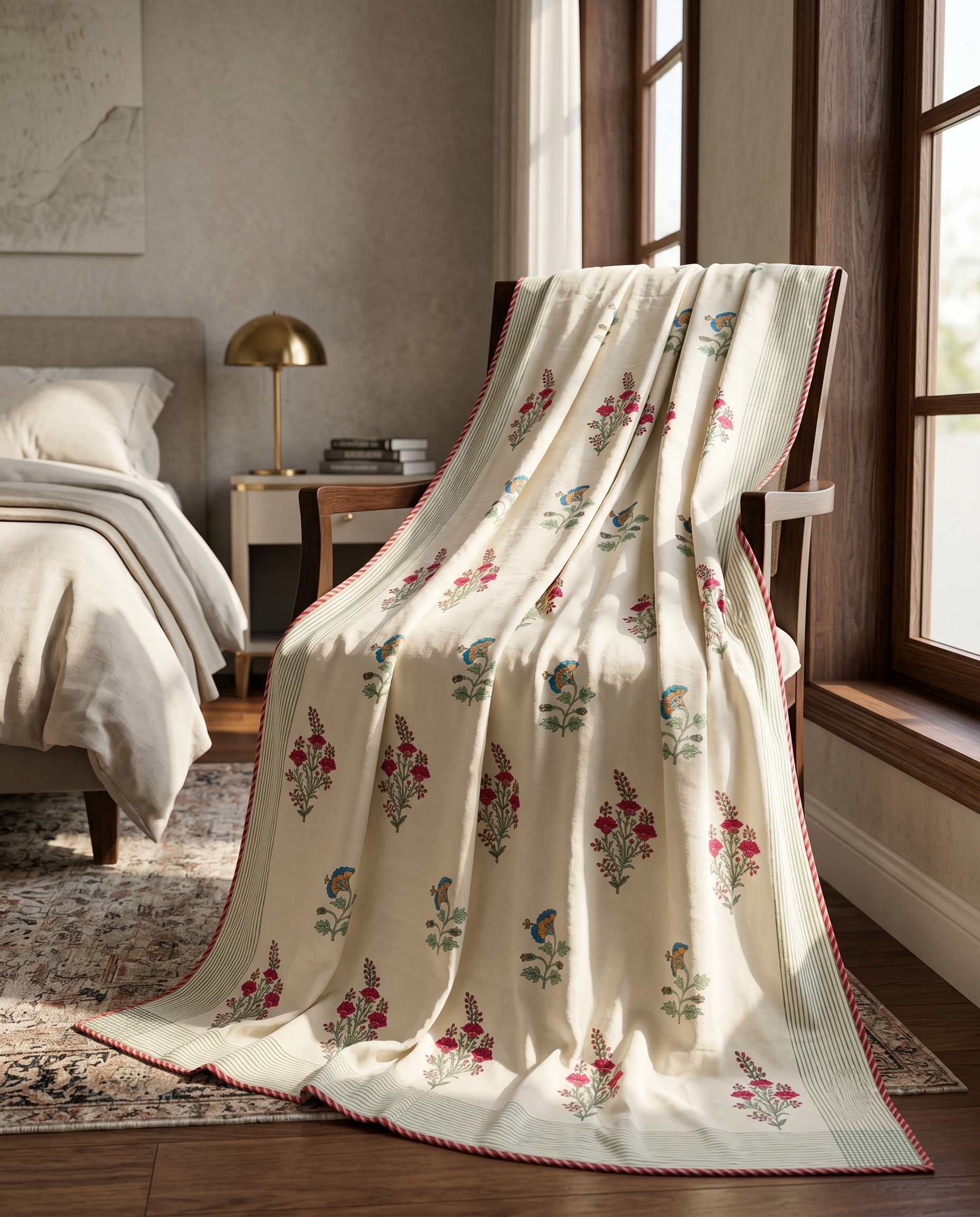 ROSE GARDEN REVERSIBLE COTTON DOHAR