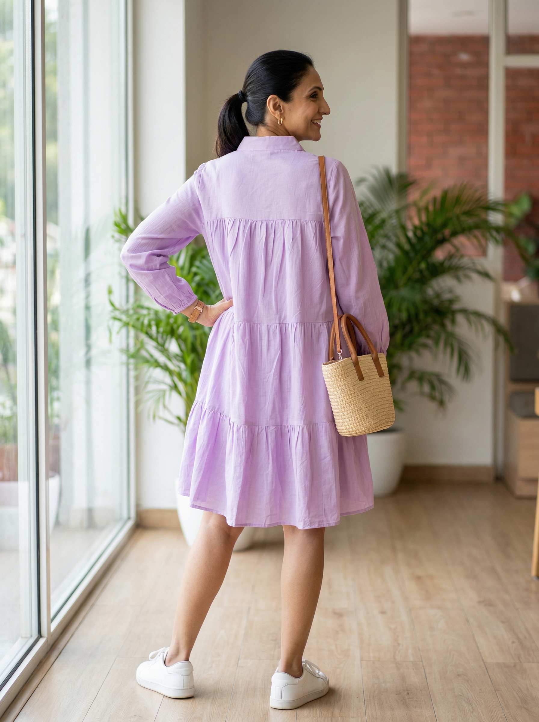 Mauve Short Mul Frock
