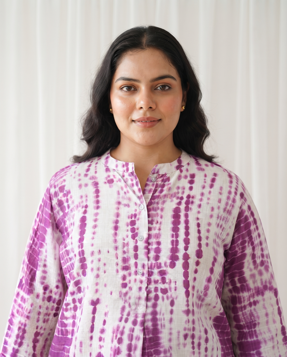SAIRA TIE DYE 2 PC SET - PURPLE