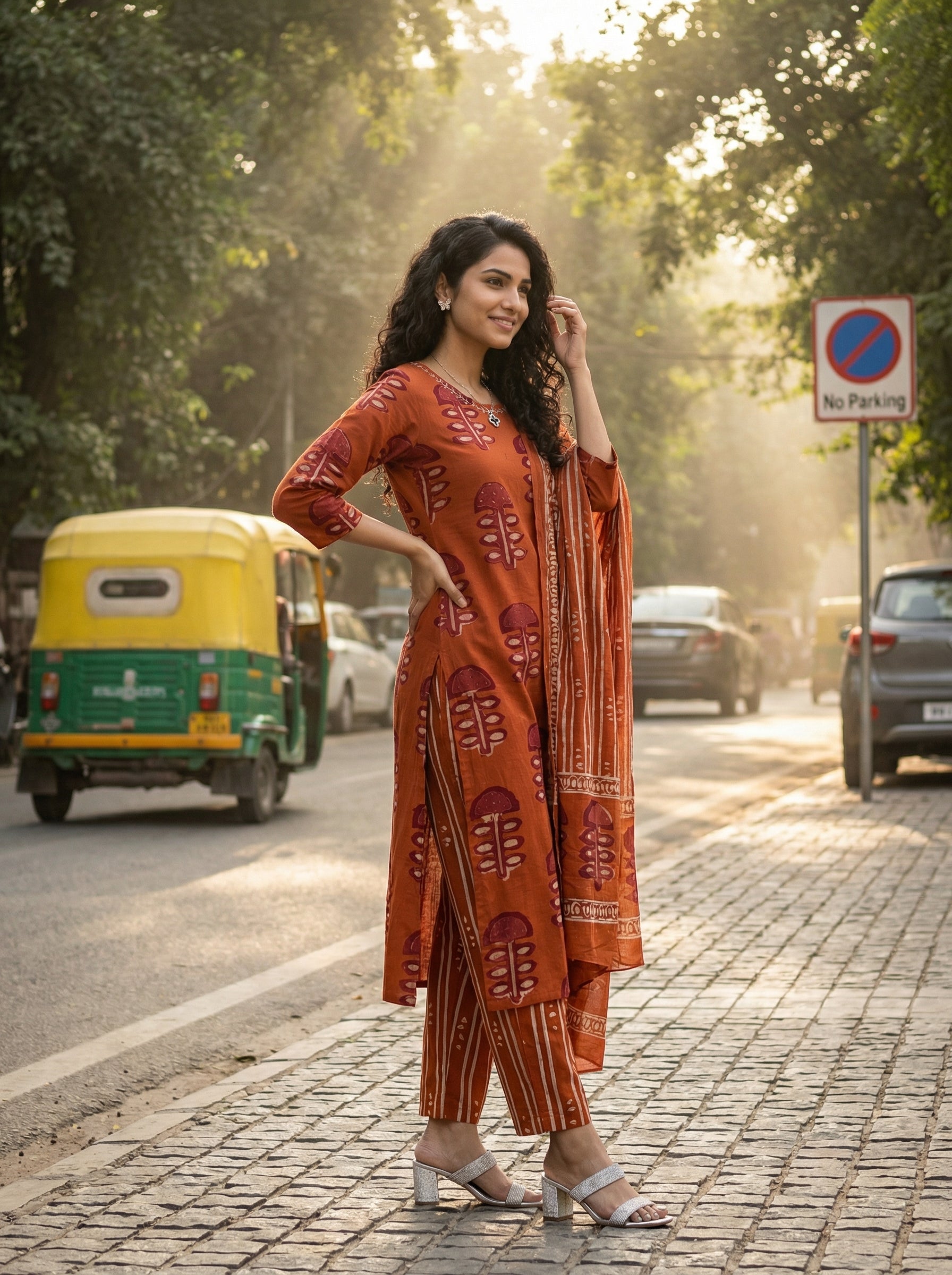 Dual Tone Craft Rust Cotton KPD Set