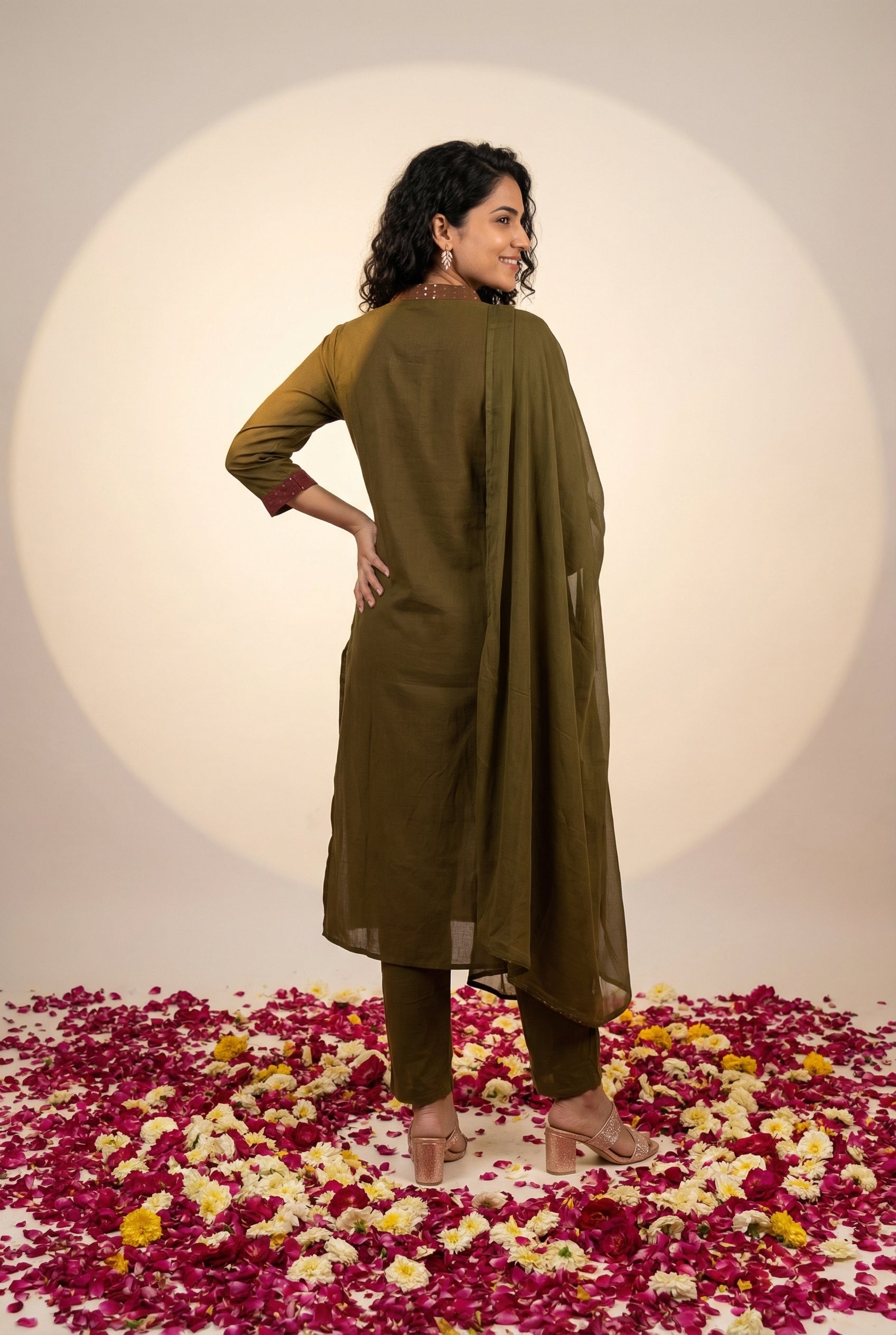 THE PATCHWORK GREEN COTTON KPD SET