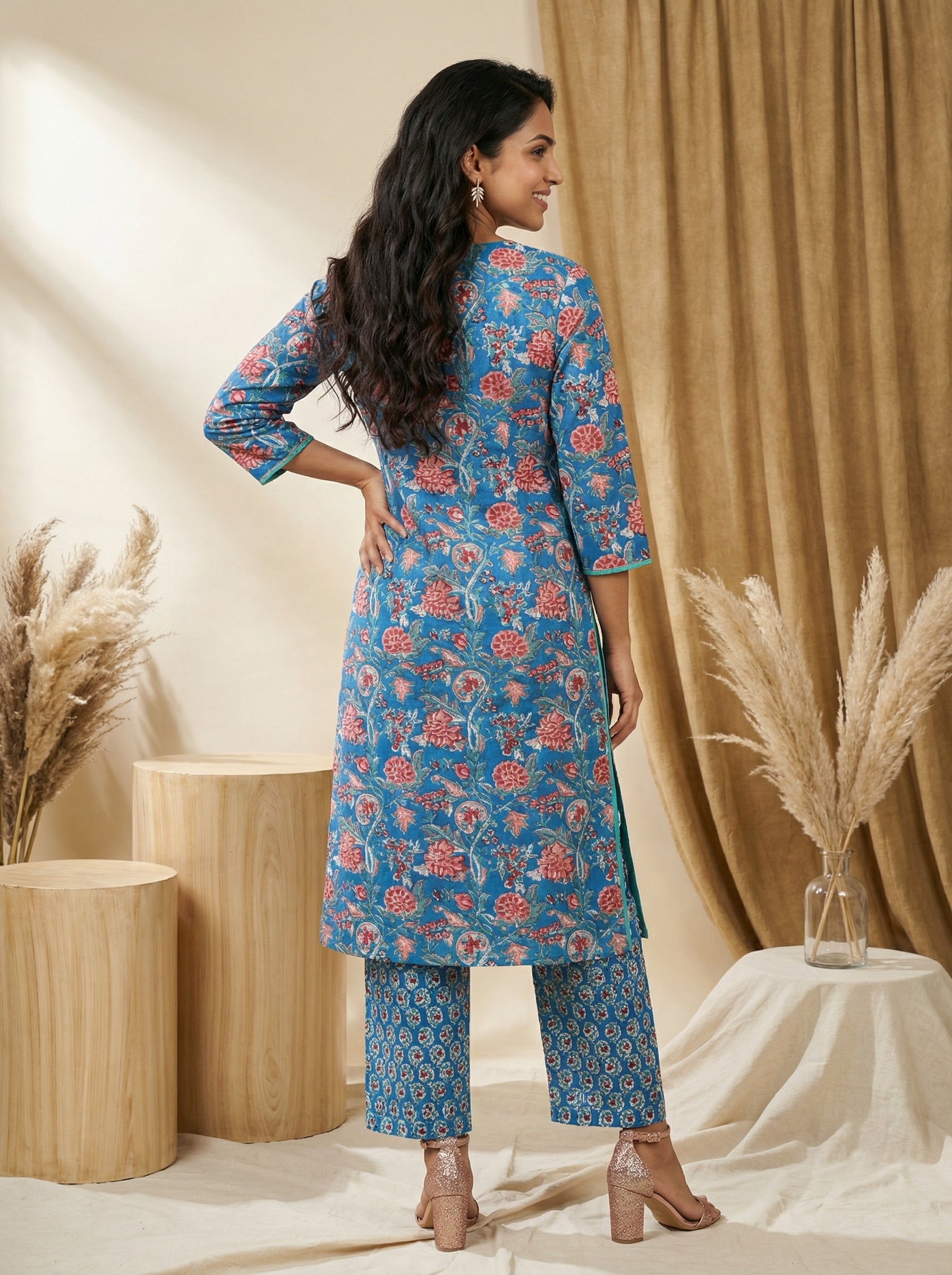 Blue Cotton Gotta Patti Galore KP Set