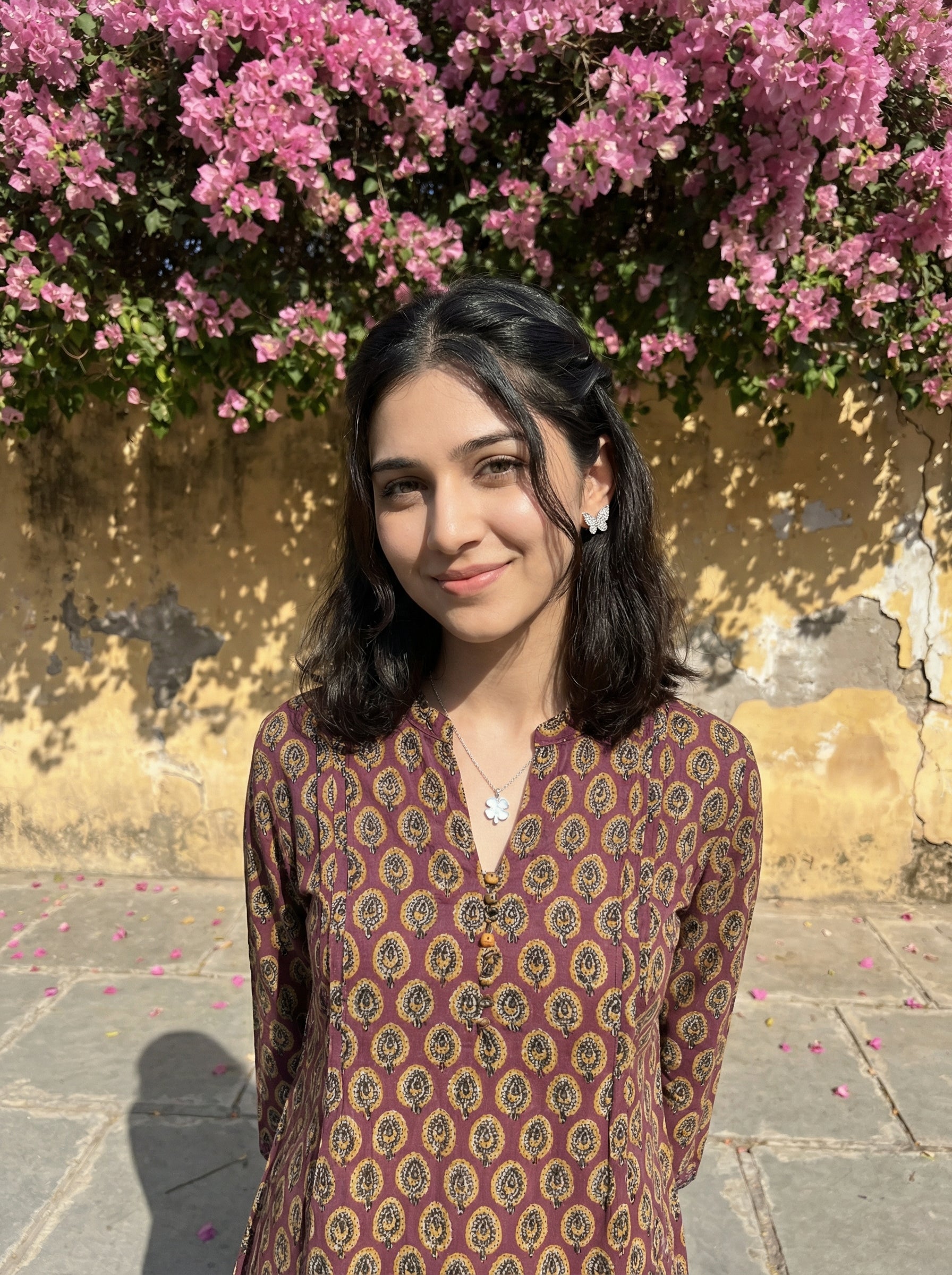 EVERYDAY WEAR WINE AESTHETIC TOP (HANDPRINTED)