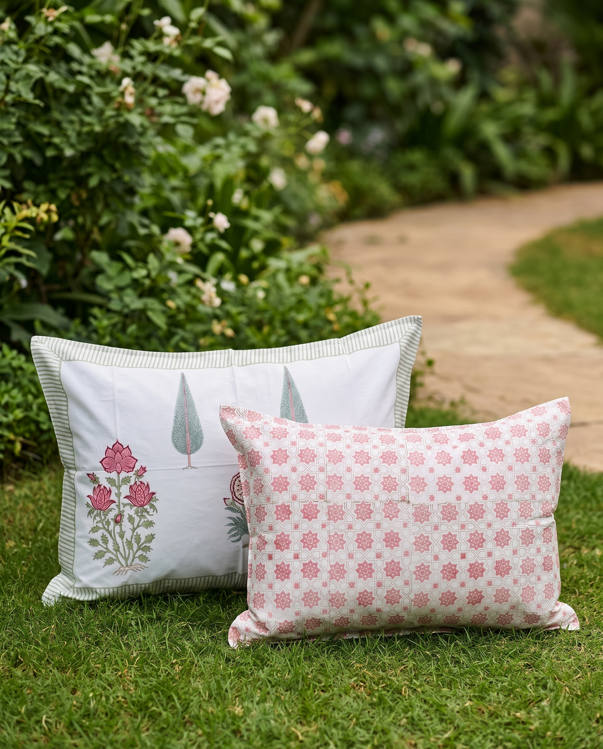 The Blush Botanical Meadow Premium Cotton Bedsheet