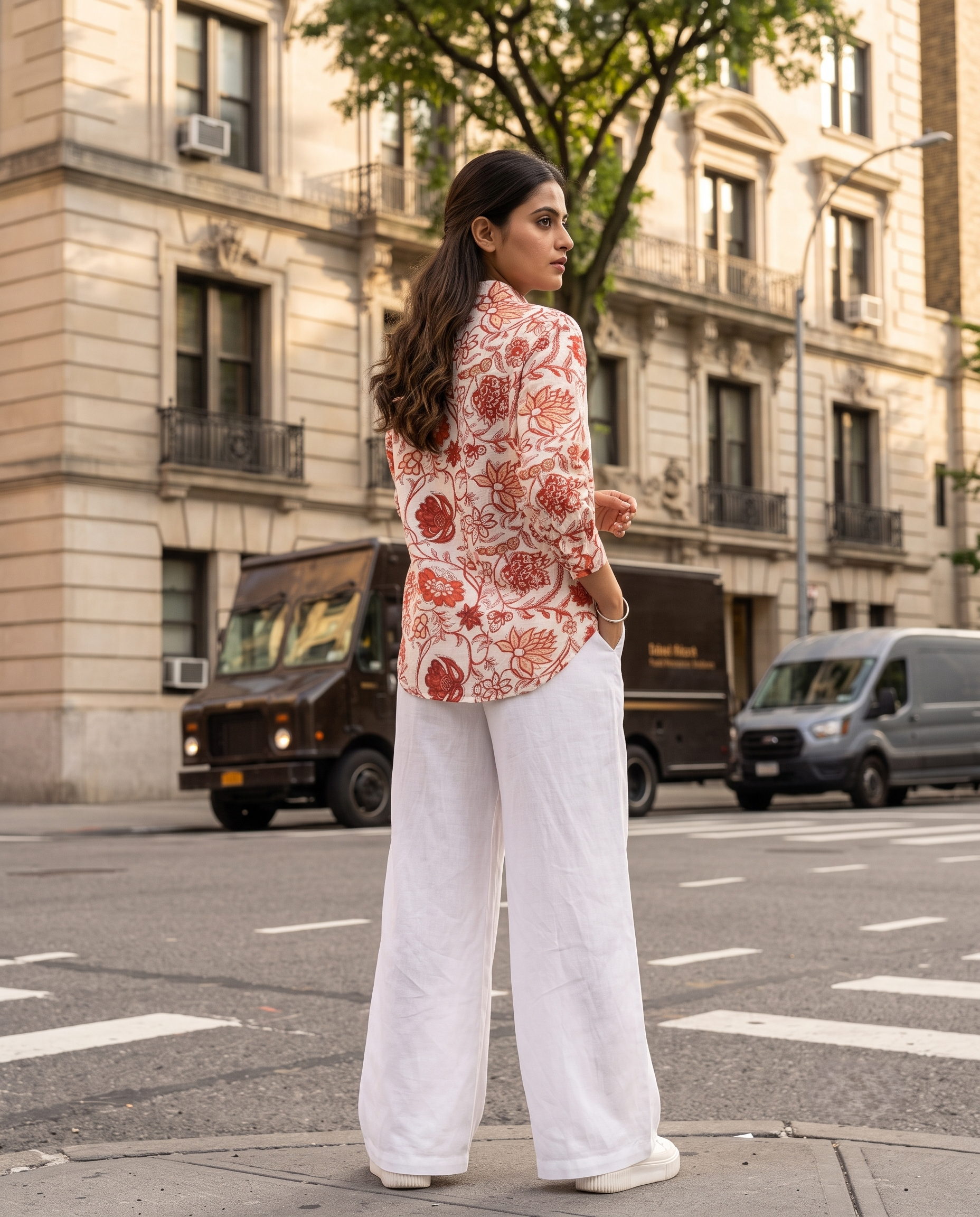 Bamboo Silk 150 GM Botanical Print Shirt