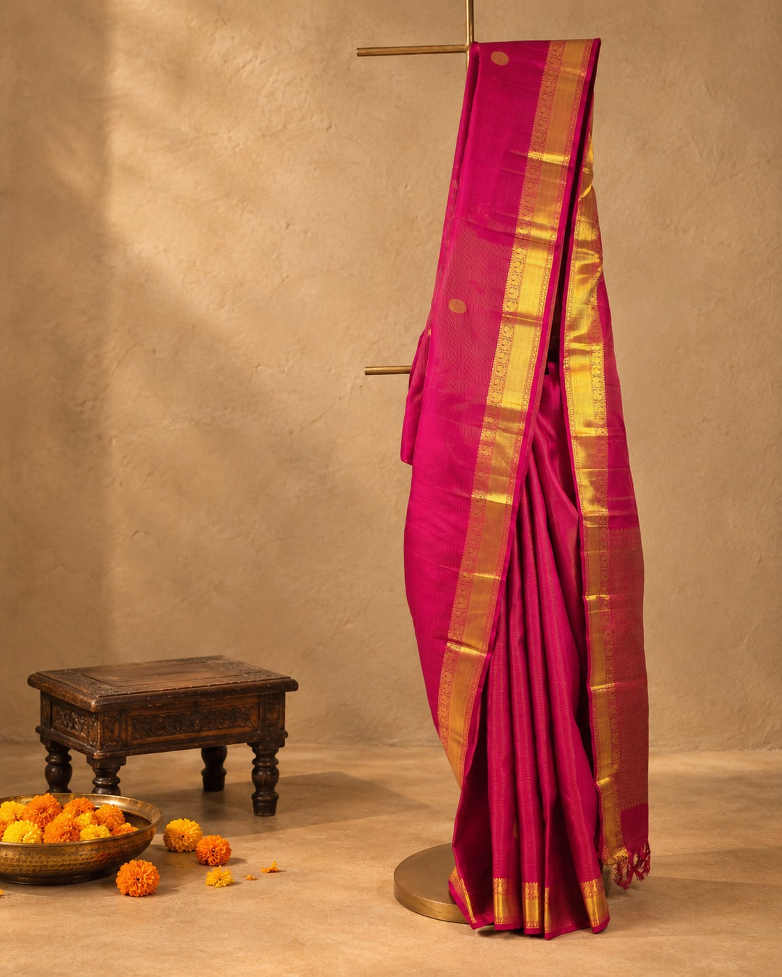 Royal Magenta Zari Kanjivaram Saree