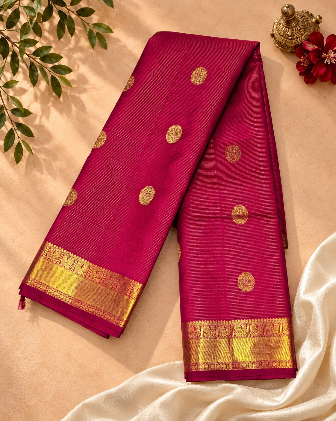 Royal Magenta Zari Kanjivaram Saree